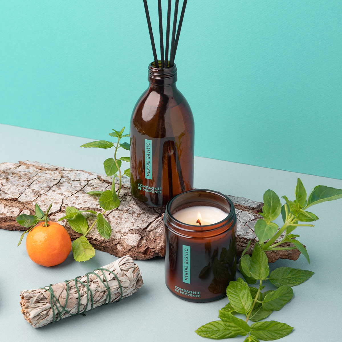 Scented Candle - Mint Basil 150 g